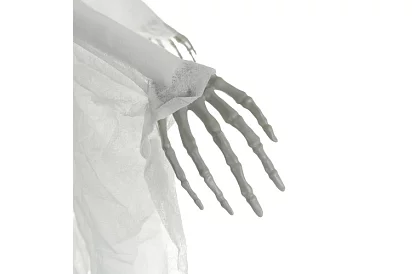 Závesný kostlivec 70 cm - závesná dekorácia biela