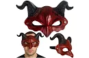 Karnevalová maska diabla s rohmi