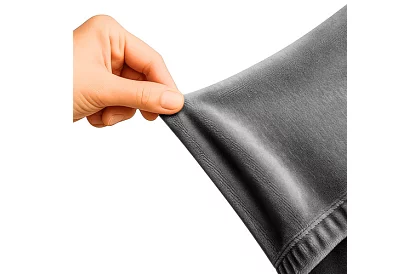 Napínací poťah na sedačku 145–185 cm – tmavošedý zamat