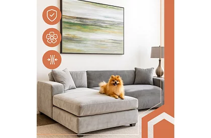 Napínací poťah na sedačku 145–185 cm – tmavošedý zamat