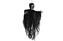 Závesný kostlivec 70 cm - závesná dekorácia čierna
