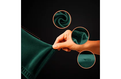 Napínací poťah na sedačku 145–185 cm – Zelený zamat