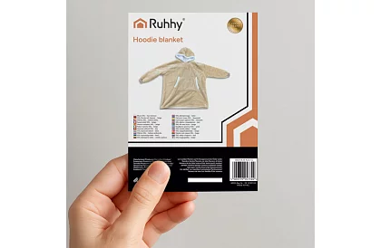 Veľká oversize mikina – béžová deka