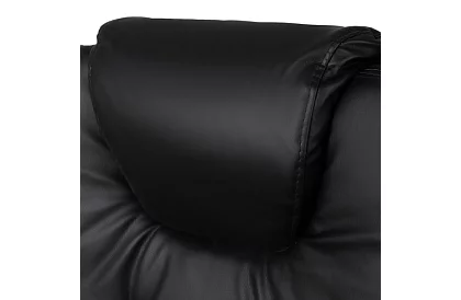 Kancelárske kreslo s výsuvnou opierkou nôh – čierne