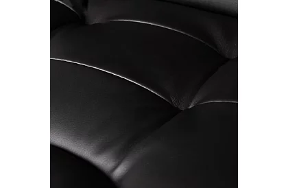 Kancelárske kreslo s výsuvnou opierkou nôh – čierne