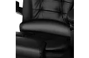Kancelárske kreslo s výsuvnou opierkou nôh – čierne