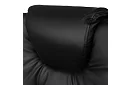 Kancelárske kreslo s výsuvnou opierkou nôh – čierne