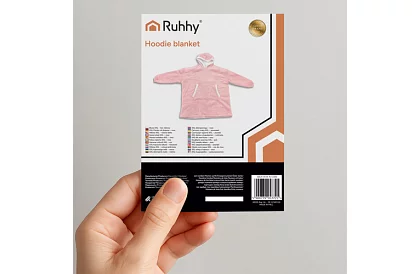 Veľká oversize mikina – ružová deka