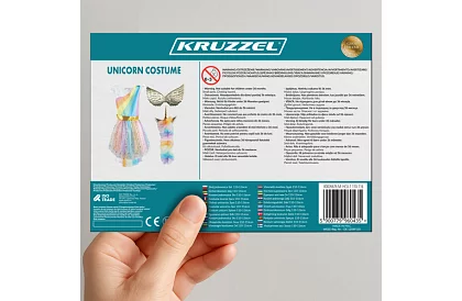 Detský trojdielny kostým jednorožca - 110–116 cm