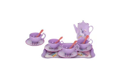 Detská čajová súprava v kufríku s jednorožcom