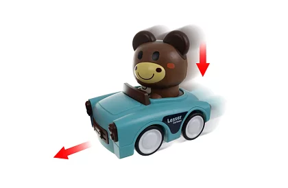 Senzorické autíčka so zvieratkami 4 v 1