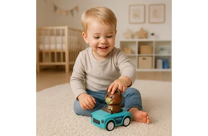 Senzorické autíčka so zvieratkami 4 v 1