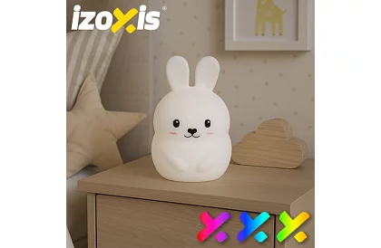 Detská LED nočná lampička RGB – Králik LED