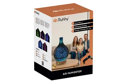 Ultrazvuková aroma lampa 200 ml + 3 vonné oleje