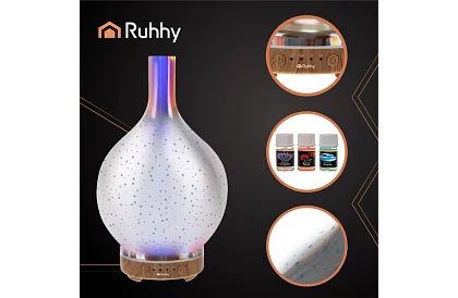 Ultrazvuková aroma lampa 200 ml + 3 vonné oleje