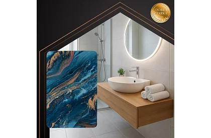 Kúpeľňová predložka v modernom dizajne – rýchloschnúca 60 × 40 cm