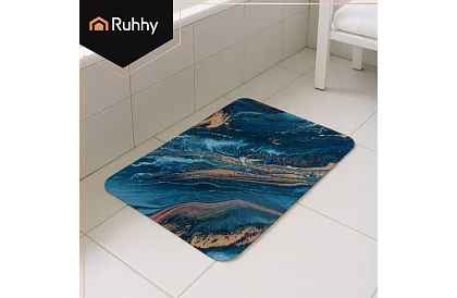 Kúpeľňová predložka v modernom dizajne – rýchloschnúca 60 × 40 cm