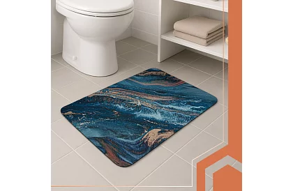 Kúpeľňová predložka v modernom dizajne – rýchloschnúca 60 × 40 cm