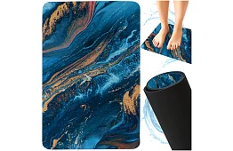 Kúpeľňová predložka v modernom dizajne – rýchloschnúca 60 × 40 cm