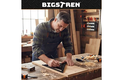 Hliníkový tesársky uholník 30x30 cm - tesárske pravítko