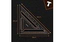 Hliníkový tesársky uholník 30x30 cm - tesárske pravítko