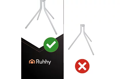 Stojanový vešiak na odevy 170 cm – biely