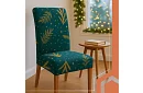 Univerzálne poťahy na stoličky so vzorom – sada 6 ks – zelené