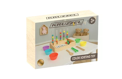 Drevený vzdelávací triedič guličiek