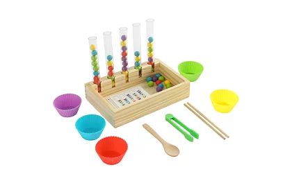 Drevený vzdelávací triedič guličiek