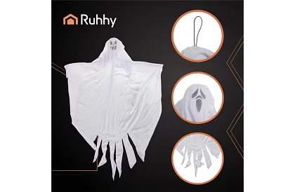 Duch na zavesenie 3 kusy – Halloweenska dekorácia 75 cm