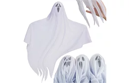 Duch na zavesenie 3 kusy – Halloweenska dekorácia 75 cm