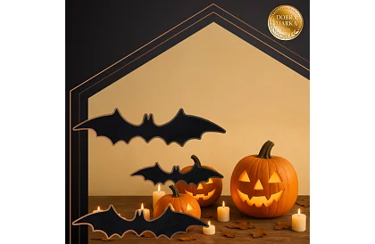 3D samolepky netopier – 4 veľkosti, 56 kusov