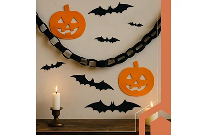 3D samolepky netopier – 4 veľkosti, 56 kusov