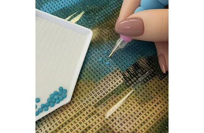 Diamantové maľovanie 5D – západ slnka