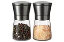Ručné sklenené mlynčeky na korenie – sada 2 kusy