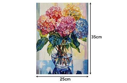 Diamantové maľovanie 5D – Kvety vo váze
