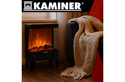 Elektrický krb s efektom ohňa – 2000 W – ventilátor s funkciou vykurovania