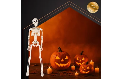 Dekorácia kostra na zavesenie – 40 cm