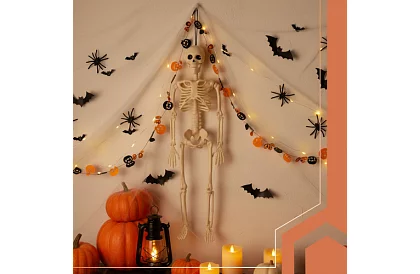Dekorácia kostra na zavesenie – 40 cm