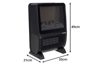 Elektrický krb KAMINER 2000 W – efekt horiaceho ohňa