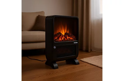 Elektrický krb KAMINER 2000 W – efekt horiaceho ohňa