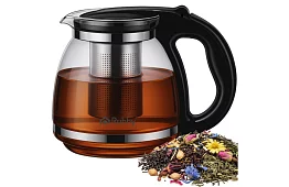 Sklenená kanvica na čaj s lúhovacím filtrom – 2 l