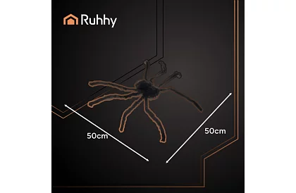 Umelý chlpatý pavúk 50 cm – čierny