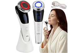 Ultrazvukový masážny prístroj na tvár 5 v 1 – bezihlová mezoterapia