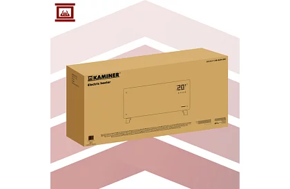 Elektrický sklenený radiátor Zelva 2500W, Wifi, biely + diaľkové ovládanie