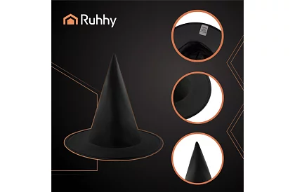 Čarodejnícky klobúk – čierny