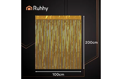 Dekoratívna zlatá samolepiaca záclona 100 × 200 cm – párty záclona