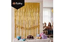 Dekoratívna zlatá samolepiaca záclona 100 × 200 cm – párty záclona