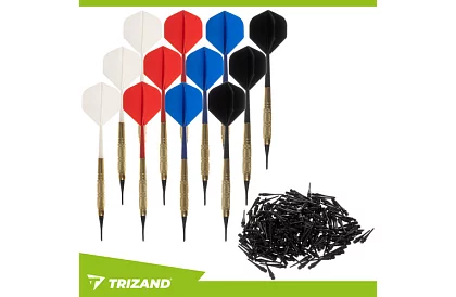 Šípky 12 kusov + 200 náhradných hrotov