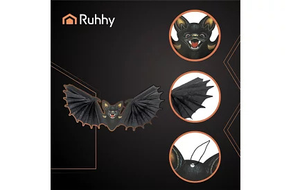 Závesný netopier 60 cm – dekorácia